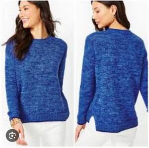 LILLY PULITZER | Bayport Cotton Crew Sweater Navy Blue Sz XL